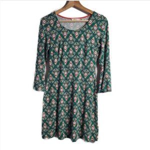 Boden Womens Miriam Jersey Tunic Dress Green Floral Size 6